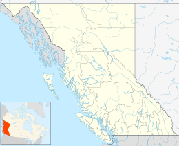 Map showing the location of Rolley Lake Provincial Park