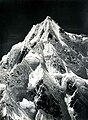Siniolchu taken from the Zemu Glacier by Vittorio Sella