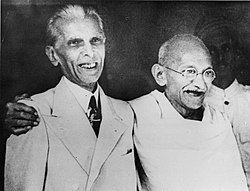 Jinnah e Gandhi em 1944