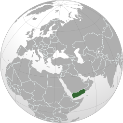 Localização de República do Iémen