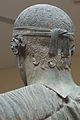 Back view of the Charioteer of Delphi's fillet (478–474 BCE)