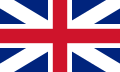 Der Union Jack von 1707 bis 1800 (mit Unterbrechungen seit 1606)