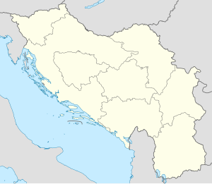 a map of Yugoslavia showing the locations of naval bases