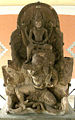 Patung abad ke-10 Raja Airlangga sebagai Vishnu menunggang Garuda, dari Kuil Belahan, Muzium Trowulan, Jawa Timur