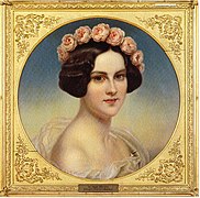 Retrato de María de Prusia por Carl Joseph Begas en 1842.