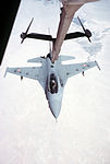 Um F-16 da força aérea egípcia.