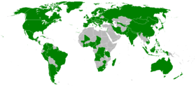 Χώρες με εθνικές εθνικές ενώσεις Εσπεραντιστών που αποτελούν μέλη της UEA