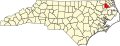 State map highlighting Perquimans County