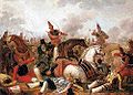 Combate de caballería en la época de Rosas (1830) Carlos Morel