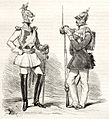 Uniformes prusianos en 1845.