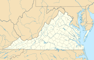 Сідар-Блафф. Карта розташування: Вірджинія