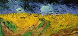 Korenveld met kraaien, Van Gogh