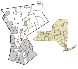 Location of Valhalla, New York