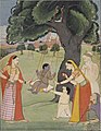 Krishna enfant sus una balançadòira