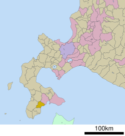 The location of Kikonai in Oshima Subprefecture.