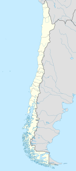 Empedrado på en karta över Chile