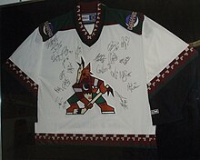 A signed Coyotes jersey