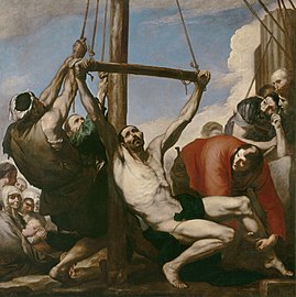 El martirio de San Felipe (1639), de José de Ribera, Museo del Prado, Madrid.