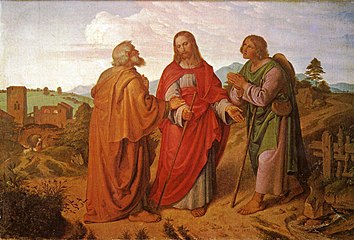 The Road to Emmaus appearance, painted by Josef von Führich, 1837
