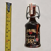 Mini bottle of herbal liqueur
