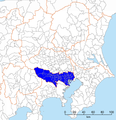 Metrópolis de Tokiu, escluyendo Archipiélagu Izu/Islles de Ogasawara. Población 12.7 millones de persones (2008).