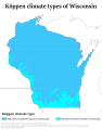 Image 14Köppen climate types of Wisconsin (from Wisconsin)