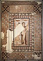 Mosaïque de Vénus et Éros, trouvée dans la villa de Fortunatus à Fraga, construite au IVe siècle.