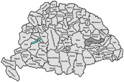 Kolozs vármegye térképe