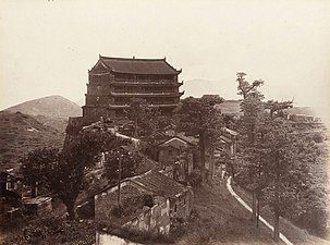Five-storey Pagoda saman Tsaunin Yuexiu c. 1880
