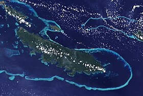 Tagula Island vue de l'espace