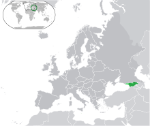 גאורגיה (ירוק), דרום אוסטיה ואבחזיה (ירוק בהיר)