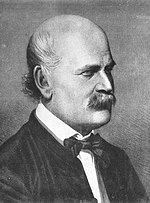 Dr. Ignaz Semmelweis, 42 jaar in 1860. Penskets deur Jenõ Dopy..