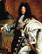 painting of Louis XIV, circa 1700 (reigned 1643 to 1715)