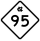 North Carolina Highway 95 marker