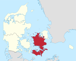 Vị trí của Vùng Sjælland