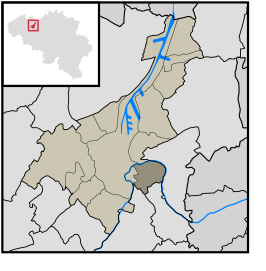 Kaart van Gentbrugge