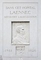 Memoriga tabulo honore al Laennec