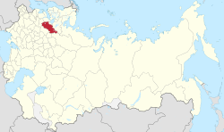 Location of guberņa