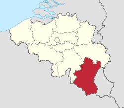 Peta genah saking Propinsi Luksemburg