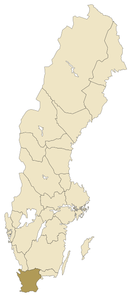 Poloha kraja v rámci Švédska