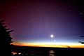 Η άκρη της ουράς του κομήτη, ορατή από το Βόρειο Ημισφαίριο