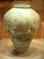 Keramik putih ing Museum Nasional Koréa, Seoul