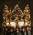 Coroa da princesa Blanche, ouro, pérolas e joias, c. 1370, Inglaterra.
