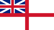 Bendera putih Great Britain, digunakan pada kapal-kapal tentera laut British serta kapal-kapal layar
