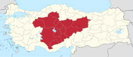 Regione dell'Anatolia Centrale – Localizzazione