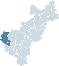 Location of Querétaro within the State