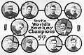 Photomontage des Metropolitans de Seattle, champions 1917 de la coupe Stanley.