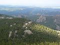 View from the top of the Black Elk Peak lookout tower.