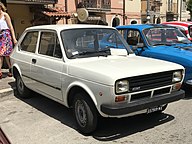 1981 Fiat 147 - only this model year received enlarged openings beneath the grille