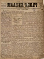 Bukarester Tagblatt, August 10, 1880 (in German)